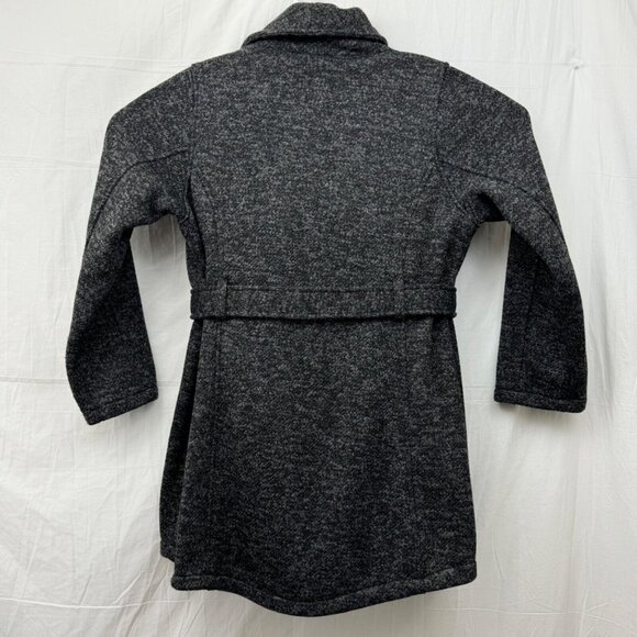 Steve Madden Zip Up Tie Front Trench Coat Women XL Charcoal Gray - Picture 5 of 11